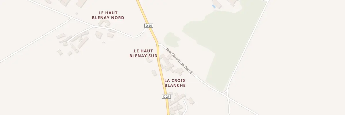 Plan du 2 Rue Gauvin de Derce à Dercé