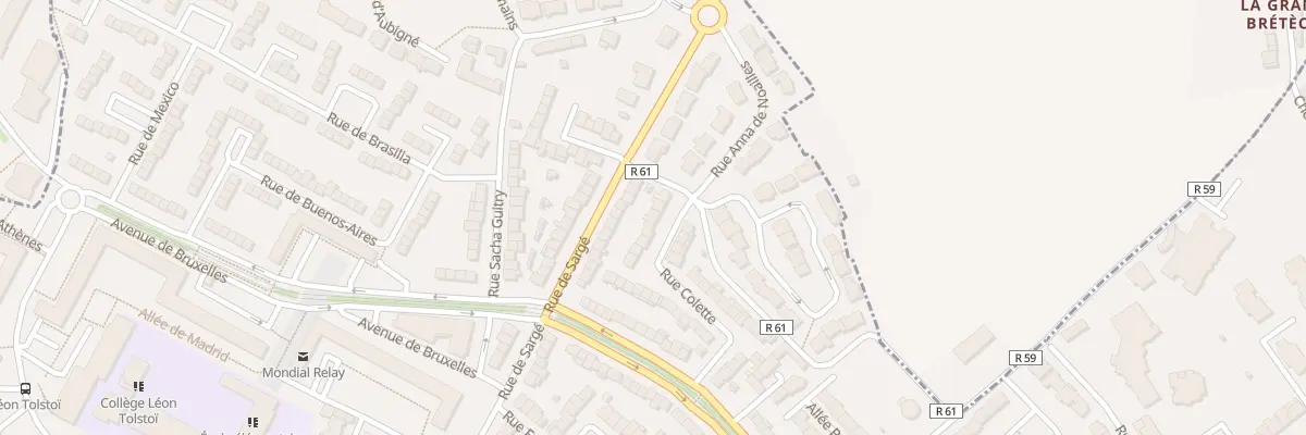 Plan du 37 Rue Colette au Mans