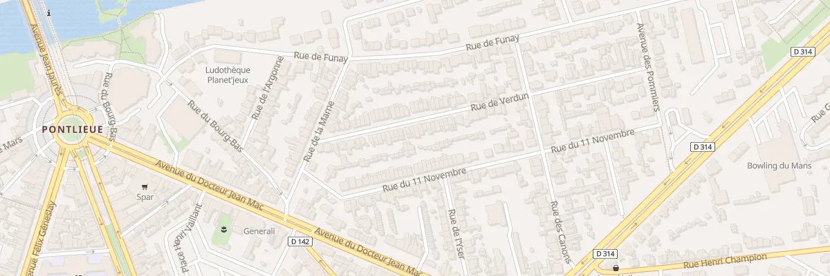 Plan du 34 Rue de Verdun au Mans