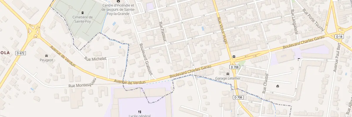Plan du 46 Rue Louis Pasteur à Sainte-Foy-la-Grande