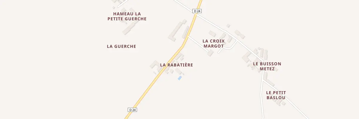 Plan du 3 La Rabatière à Dercé