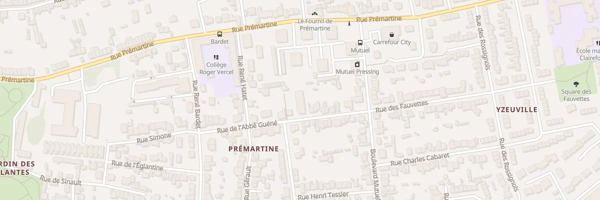 Plan du 33 Rue de l’Abbé Guéné au Mans