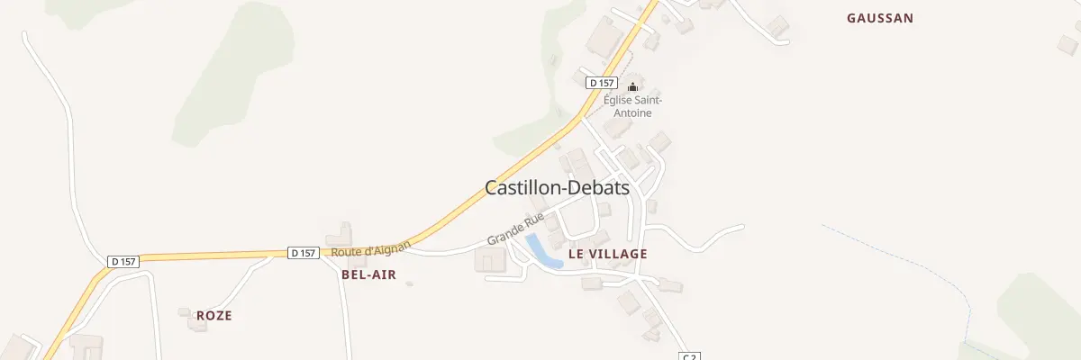 Plan du 5016 Le Village à Castillon-Debats