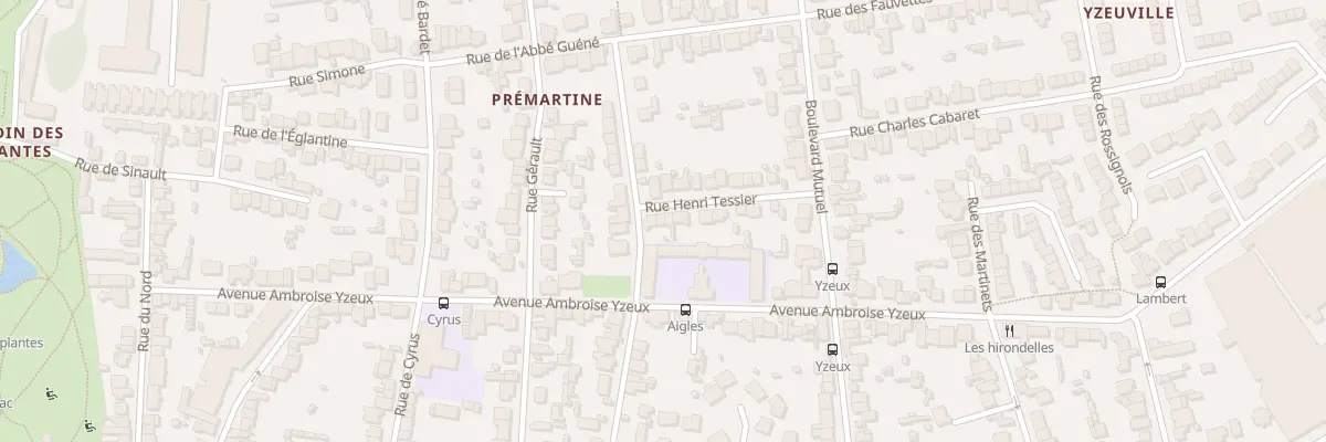 Plan du 4 Rue Henri Tessier au Mans