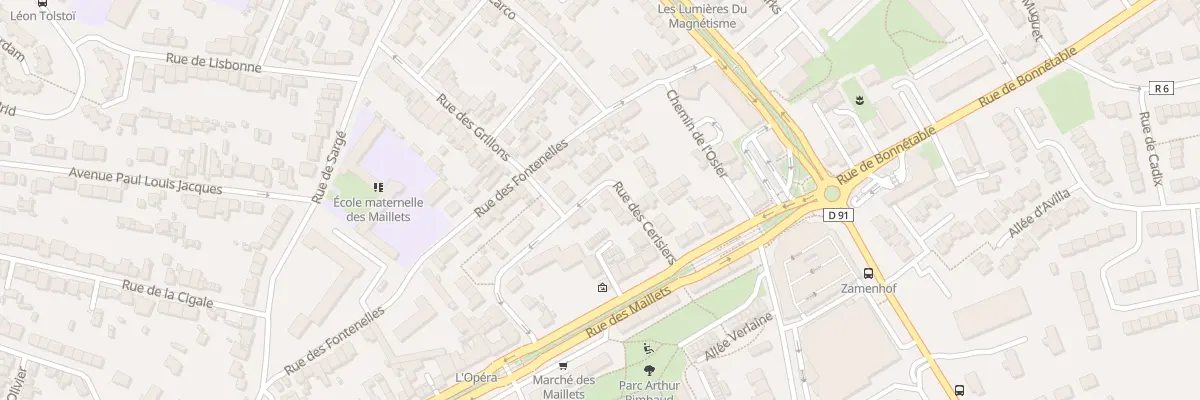 Plan du 12 Rue des Cerisiers au Mans