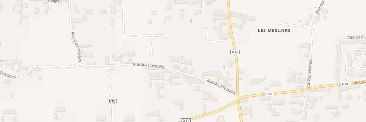 Plan du 14 Rue des Pressoirs à Restigné