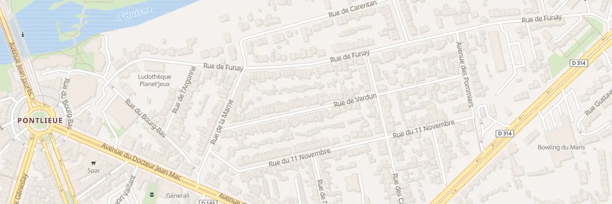 Plan du 39 Rue de Verdun au Mans