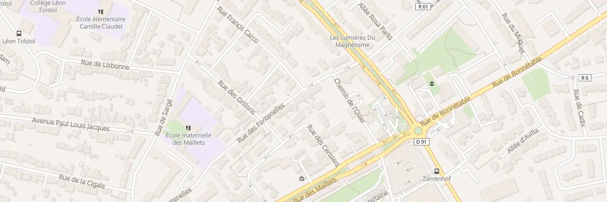 Plan du 84 Rue des Fontenelles au Mans