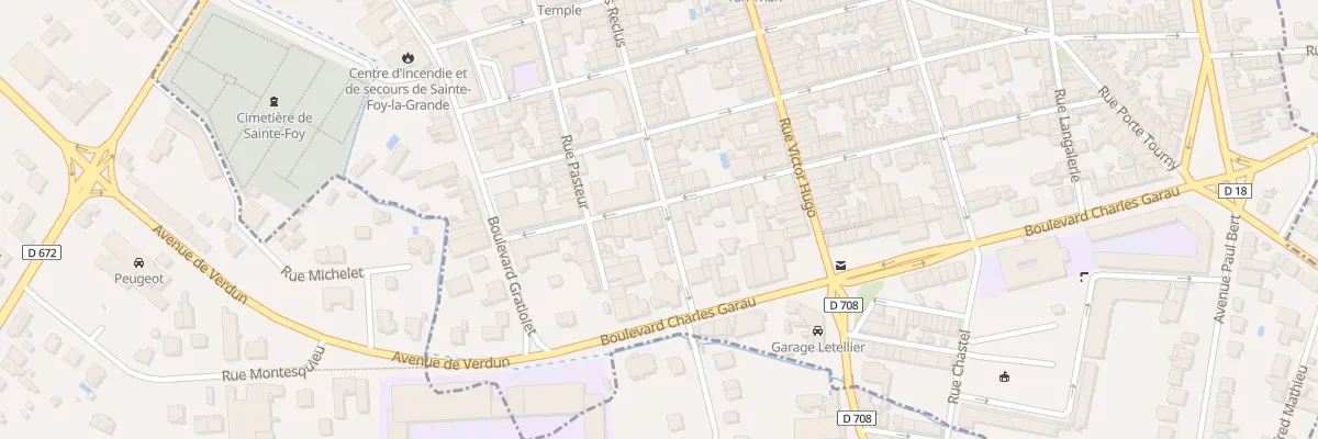 Plan du 59 Rue des Frères Reclus à Sainte-Foy-la-Grande