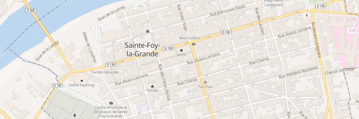 Plan du 48 Rue Alsace Lorraine à Sainte-Foy-la-Grande