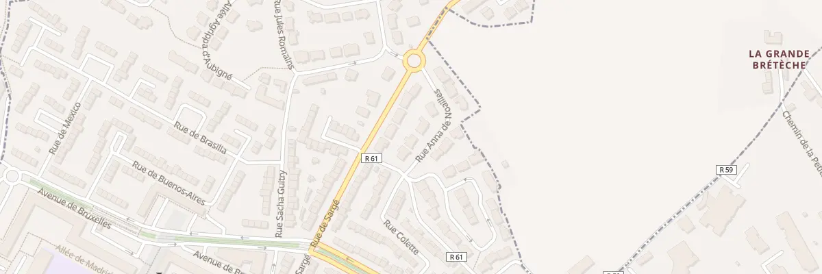 Plan du 8 Rue Anna de Noailles au Mans