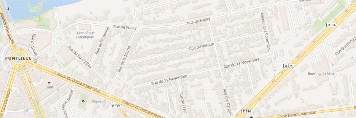 Plan du 48 Rue de Verdun au Mans