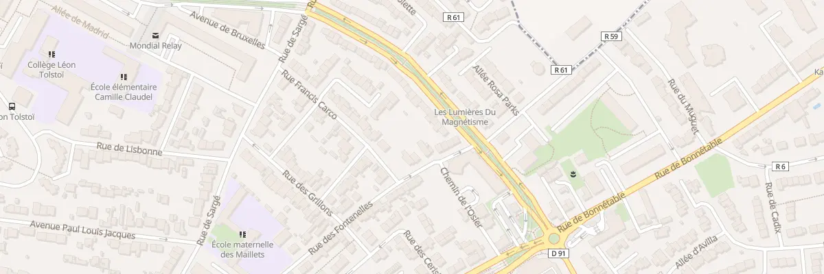 Plan du 73 Rue des Fontenelles au Mans