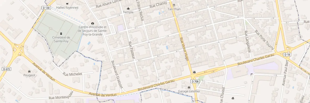 Plan du 80 Rue des Frères Reclus à Sainte-Foy-la-Grande
