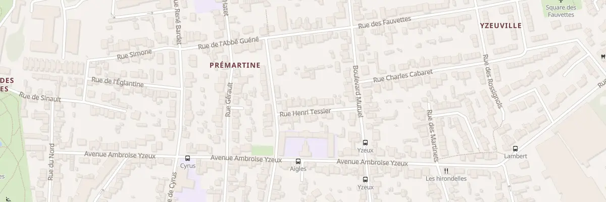 Plan du 7 Rue Henri Tessier au Mans