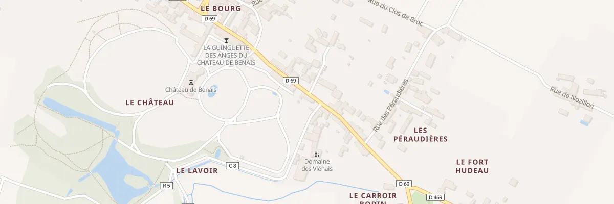 Plan du 6 Rue du Château à Benais
