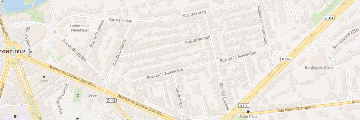 Plan du 63 Rue du 11 Novembre au Mans