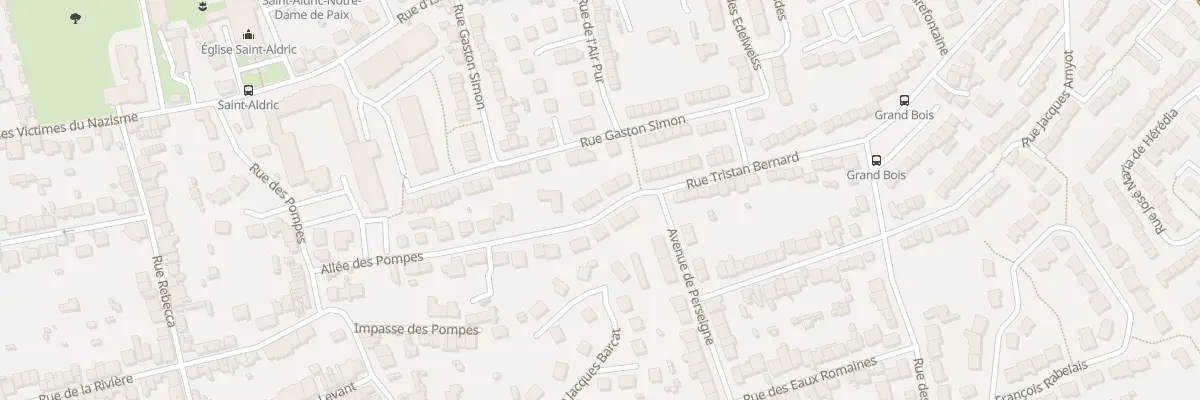 Plan du 45 All des Pompes au Mans