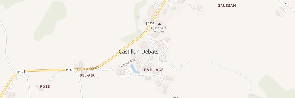 Plan du 5003 Le Village à Castillon-Debats