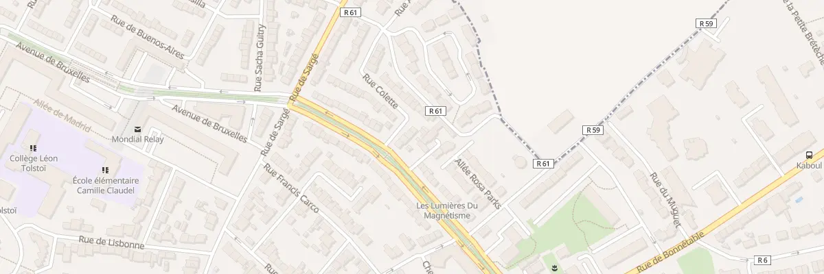 Plan du 6 Rue Colette au Mans