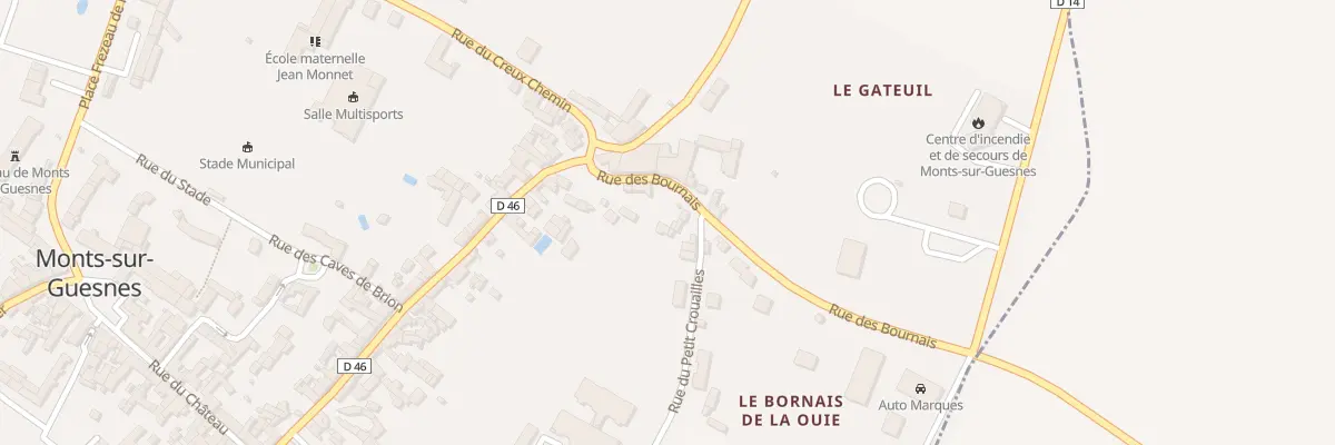 Plan du 8 Rue des Bournais à Monts-sur-Guesnes