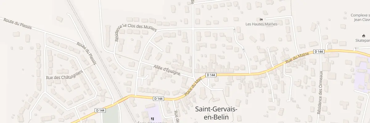 Plan du 1A Rue de Normandie à Laigné-Saint-Gervais