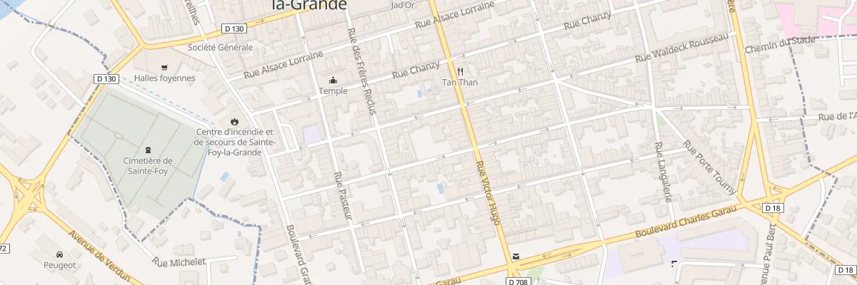 Plan du 30 Rue Marceau à Sainte-Foy-la-Grande