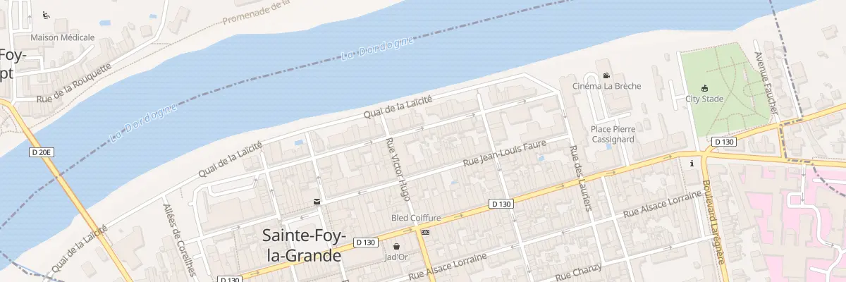 Plan du 45 Rue Denfert Rochereau à Sainte-Foy-la-Grande