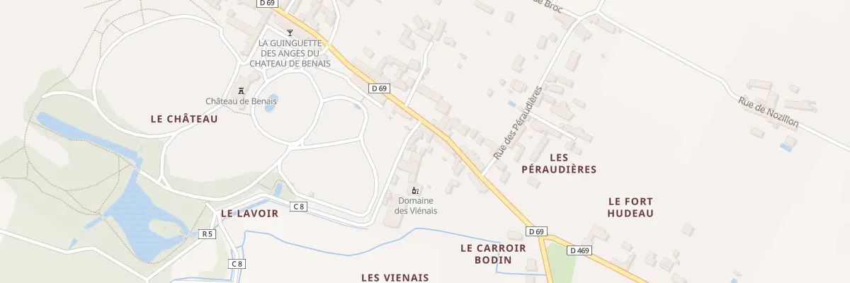 Plan du 8 Rue du Château à Benais
