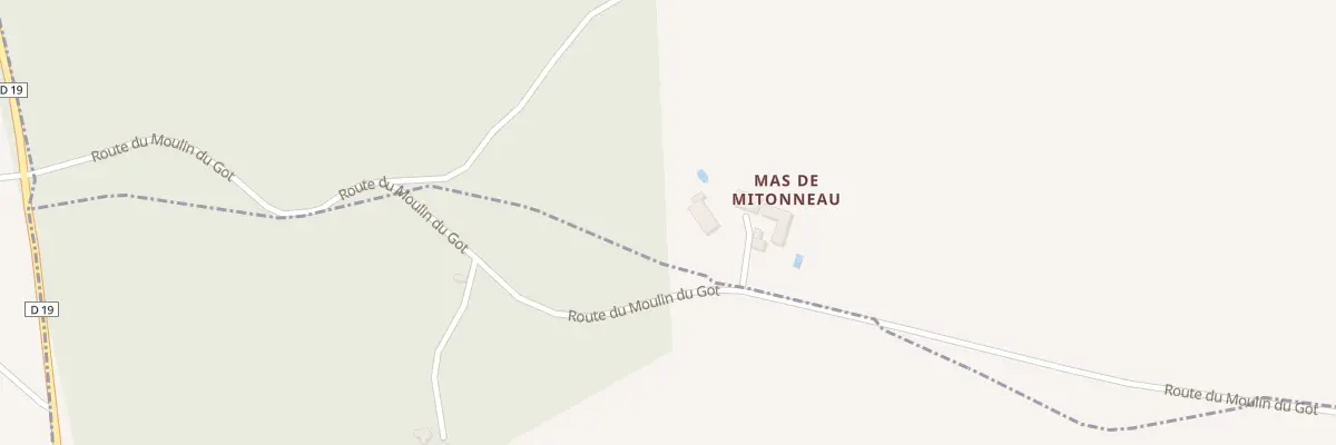 Plan du 5066 Mas de Mitonneau à Vaux-Lavalette