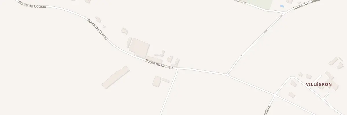 Plan du 83 Rte du Côteau à La Roche-Clermault