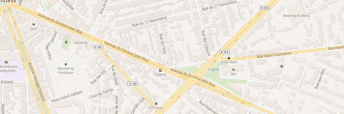Plan du 6 Rue de l’Yser au Mans