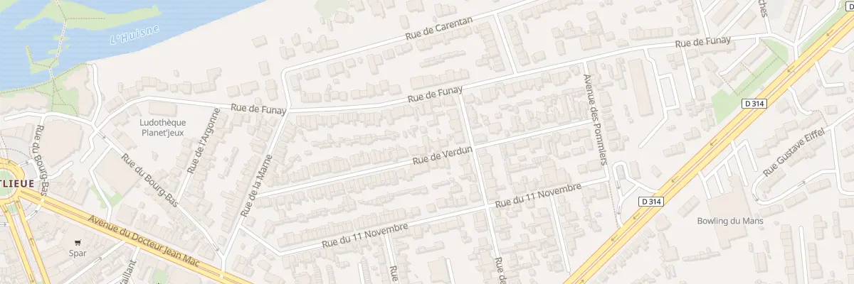 Plan du 57 Rue de Verdun au Mans