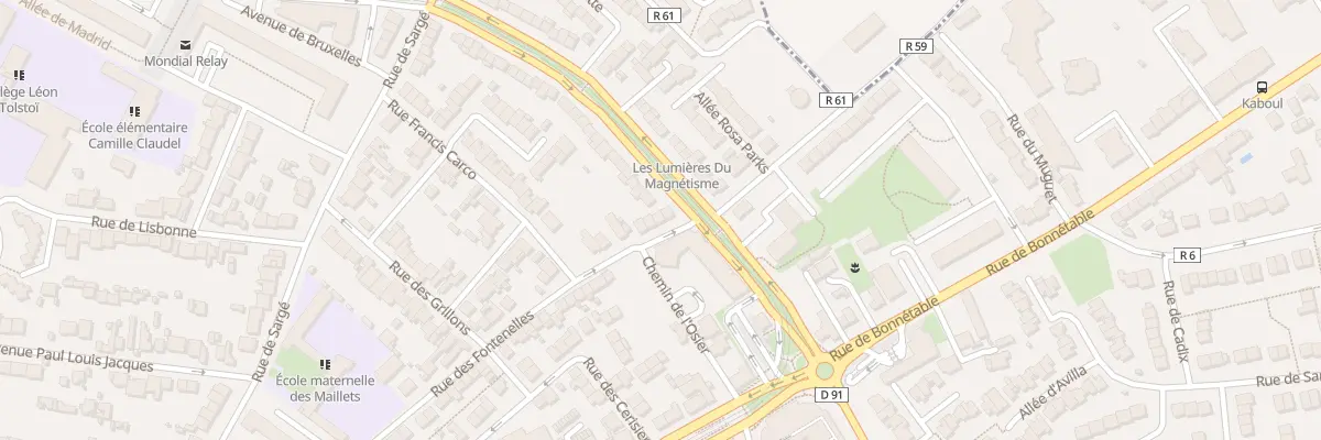 Plan du 79 Rue des Fontenelles au Mans