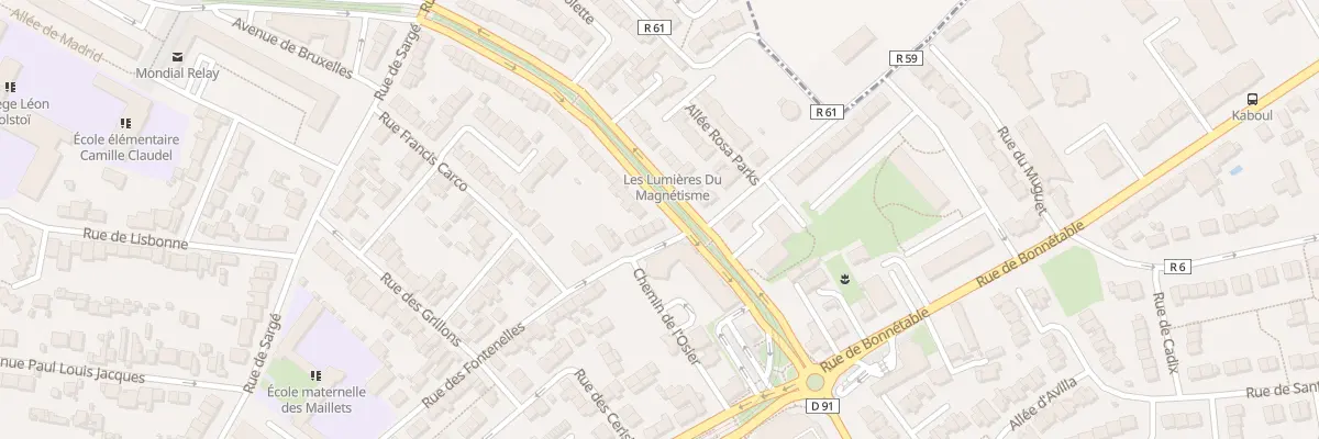 Plan du 81 Rue des Fontenelles au Mans