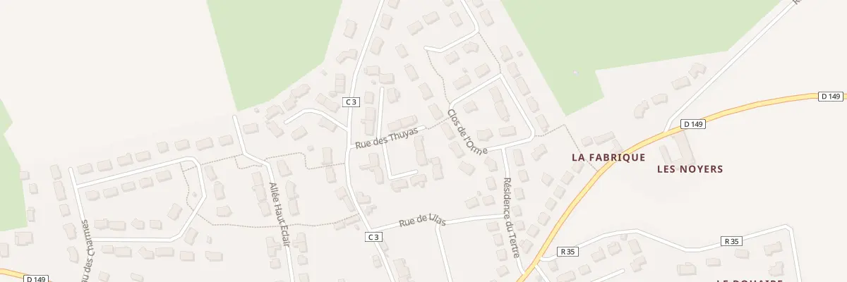 Plan du 6 Rue des Thuyas à Joué-l’Abbé