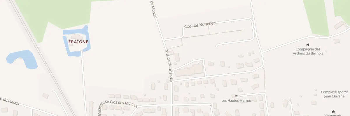 Plan du 12 Rue de Normandie à Laigné-Saint-Gervais