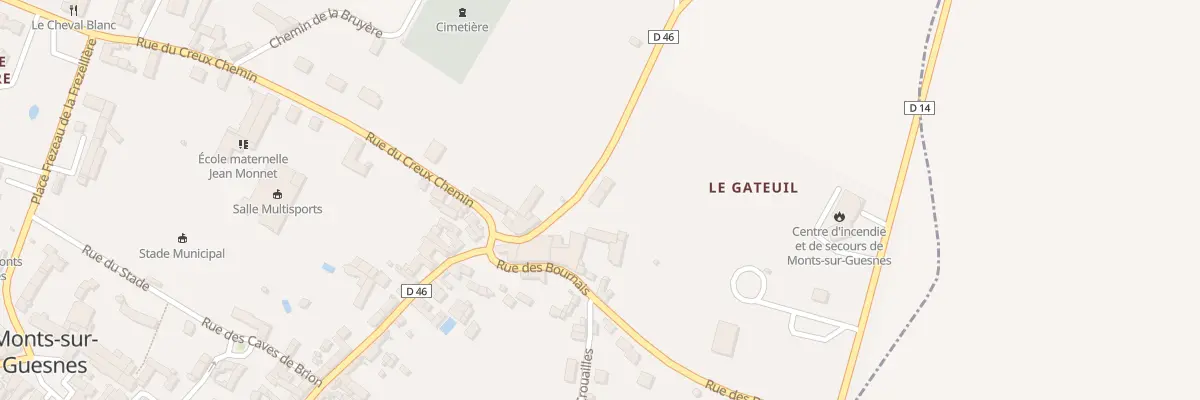 Plan du 5242B Bourg Ville à Monts-sur-Guesnes