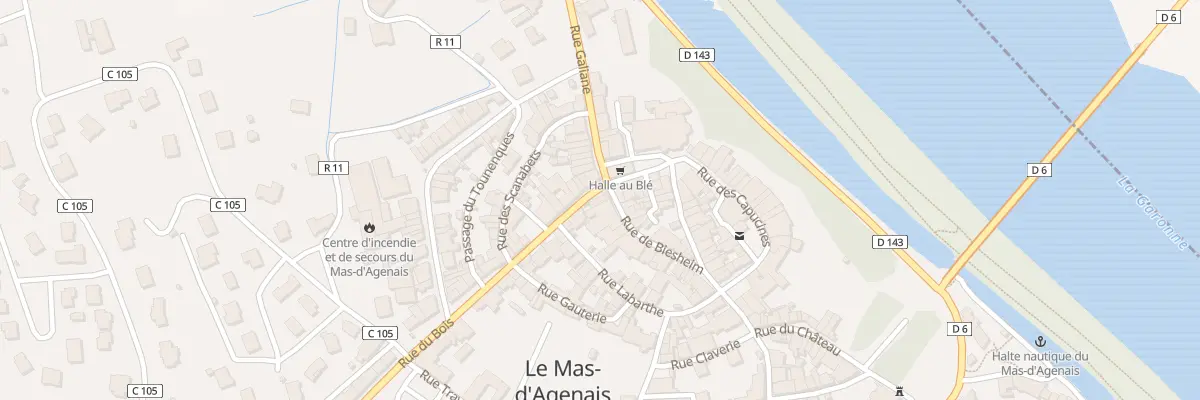 Plan du 1 Rue du Bois au Mas-d’Agenais