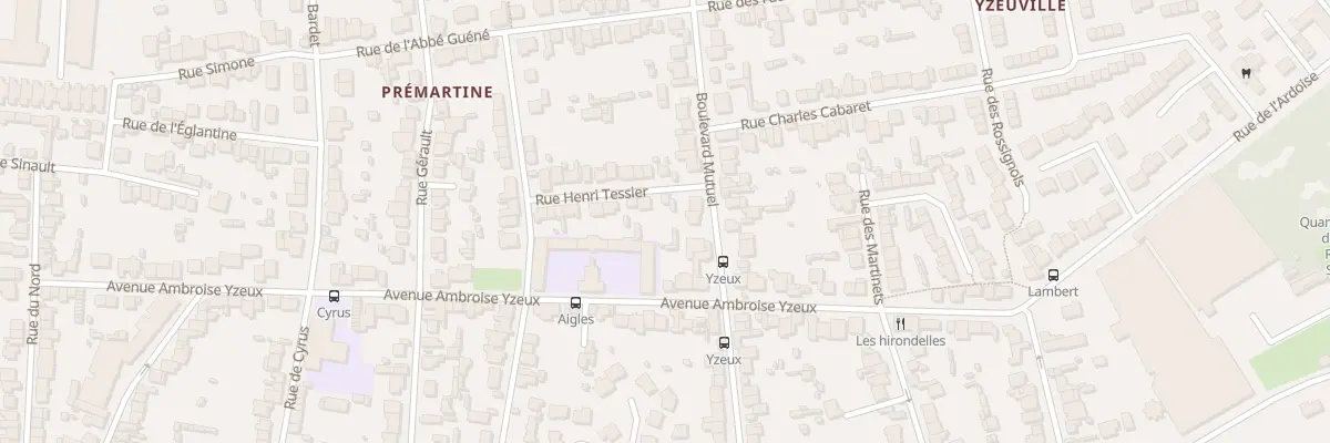 Plan du 20 Rue Henri Tessier au Mans