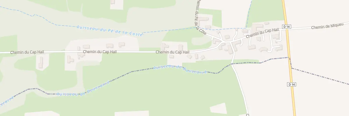 Plan du 13 Che du Cap Hail à Moulédous