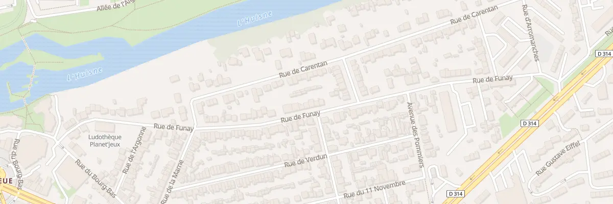 Plan du 101 Rue de Funay au Mans