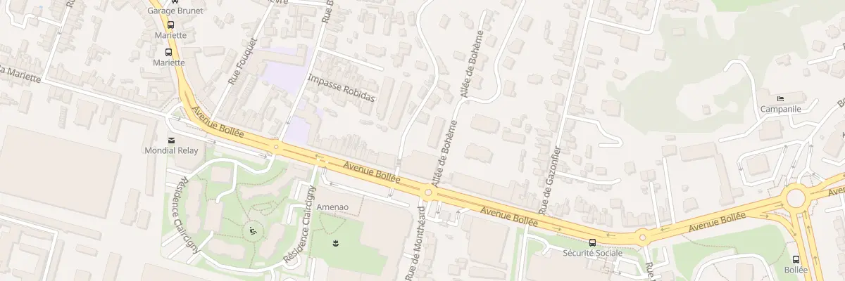 Plan du 231 Av Bollée au Mans