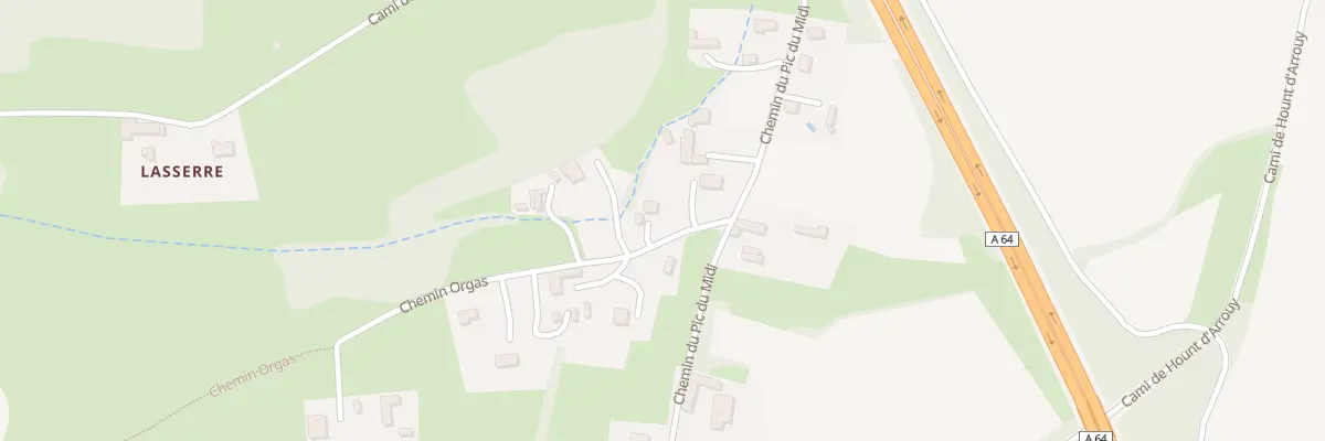 Plan du 2B Che Orgas à Bordes
