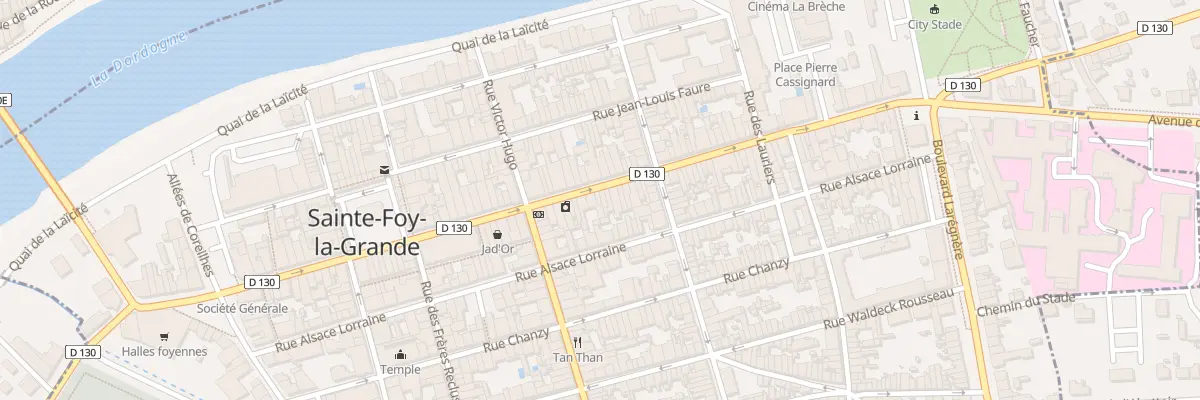 Plan du 75 Rue de la République à Sainte-Foy-la-Grande