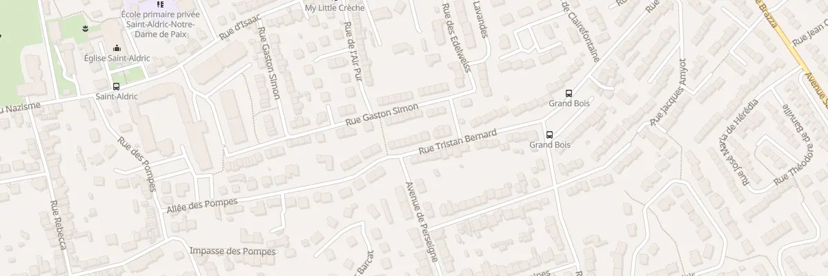 Plan du 61 Rue Tristan Bernard au Mans