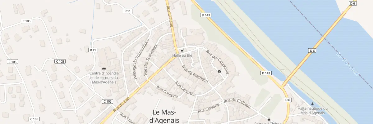 Plan du 3 Rue de Biesheim au Mas-d’Agenais