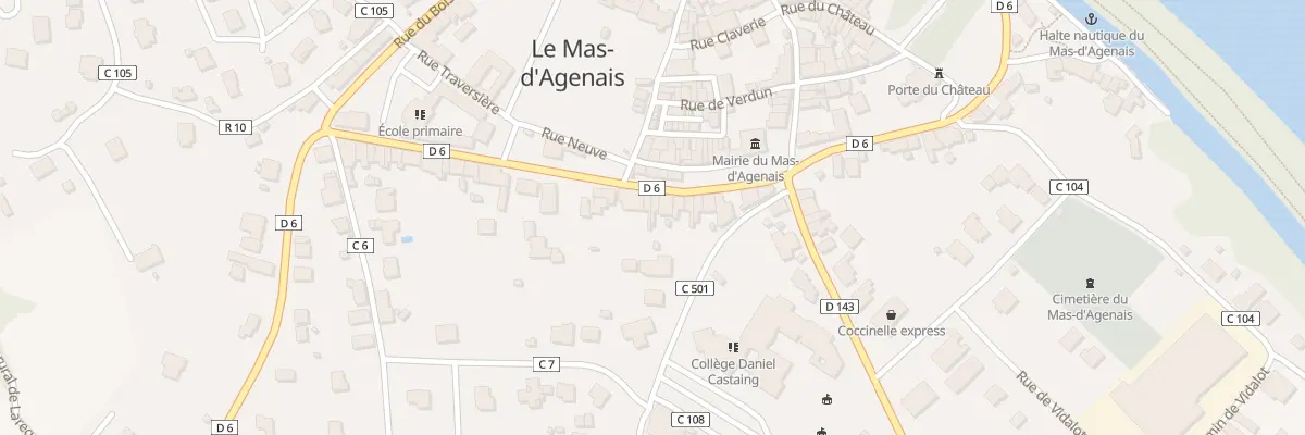 Plan du 48 Rue Garonne au Mas-d’Agenais