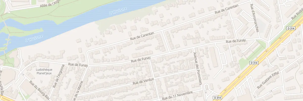 Plan du 107 Rue de Funay au Mans