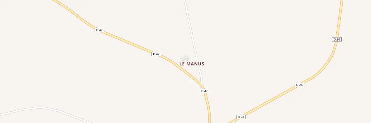 Plan du 111 Le Manus à Maulay